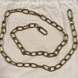 Madewell Gold Brass Chain Link Paperclip Crossbody Bag Strap